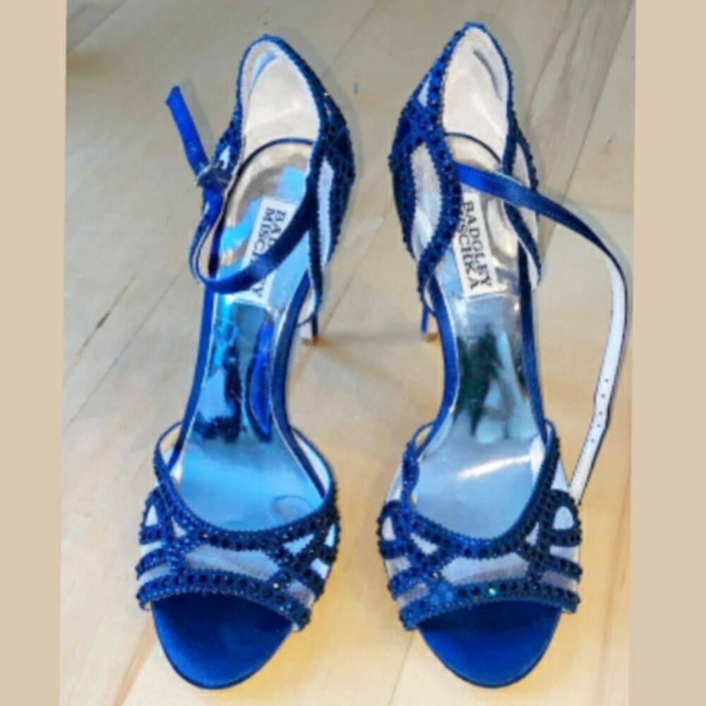 Badgley Mischka Tansy Ankle-Strap Evening Sandals - Picture 3 of 11